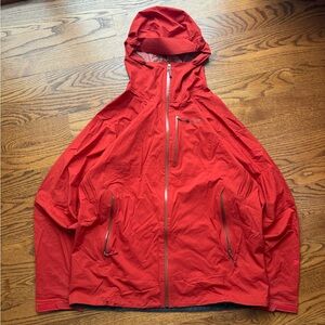 Men's Red Patagonia windbreaker (thin jacket)